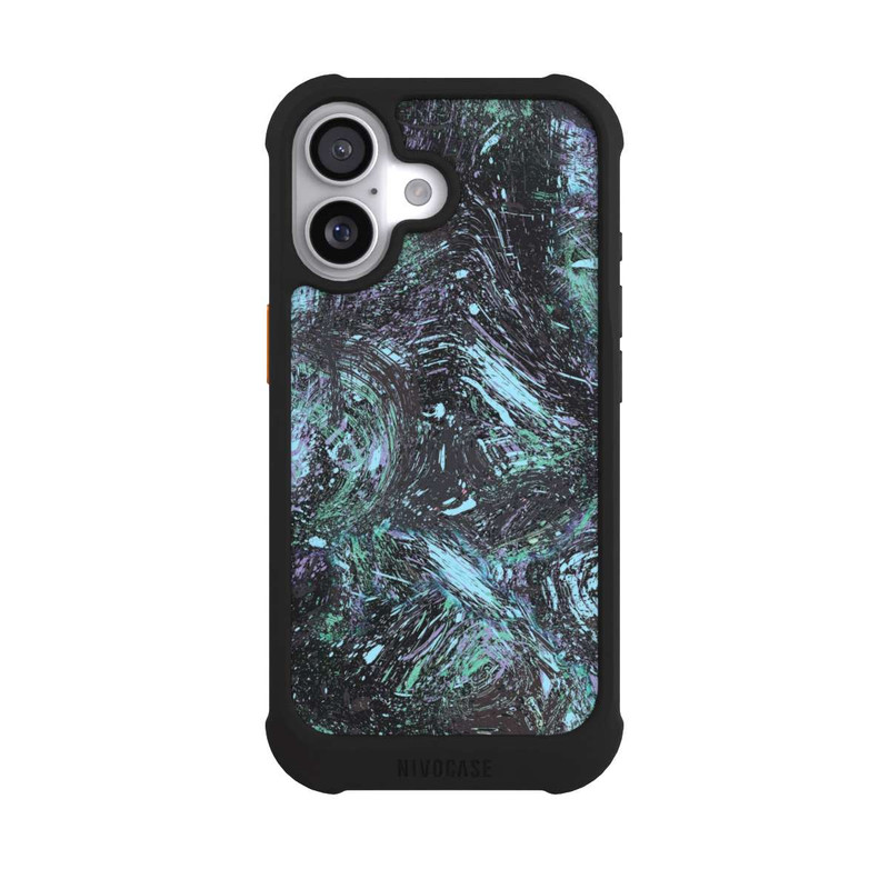 iPhone 17 NIVOmax Abstrakt tropfender Staub lila