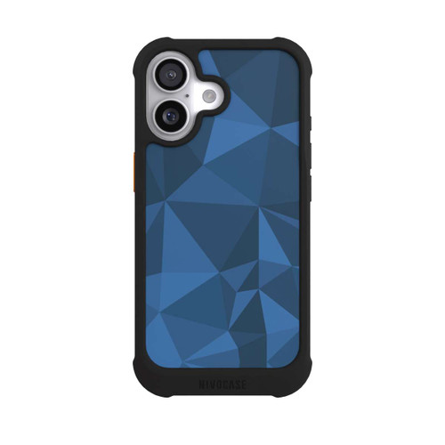 Apple iPhone 17 NIVOmax Polygon Pattern Blue