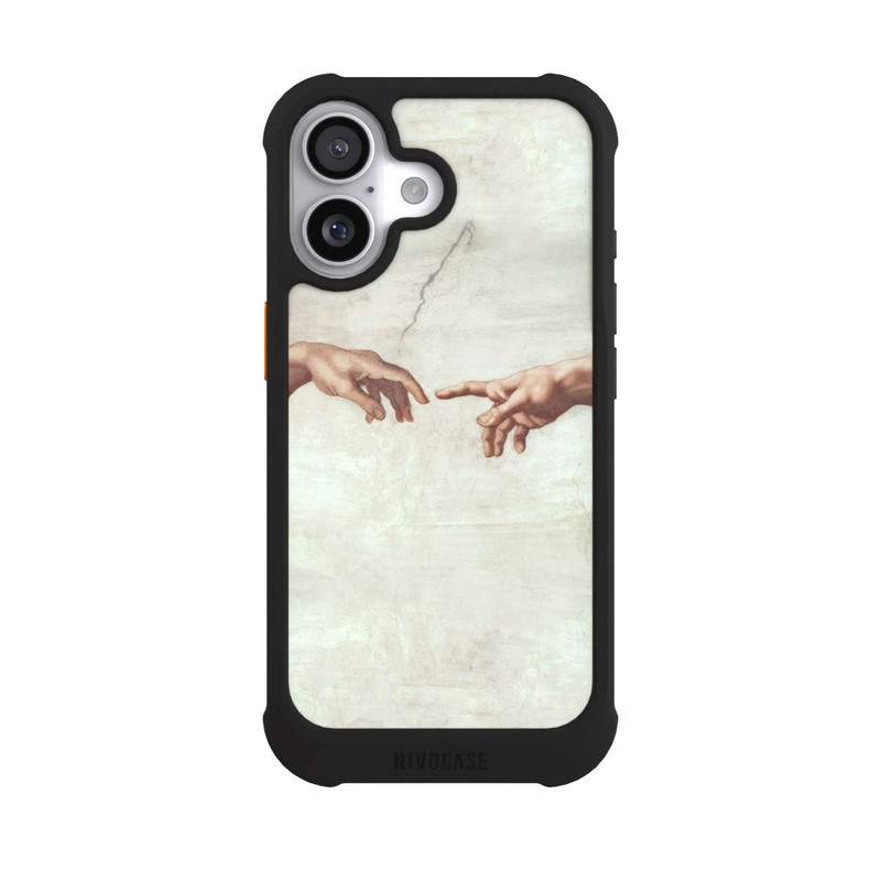 iPhone 17 NIVOmax Die Hände von Gott und Adam von Michelangelo Buonarroti