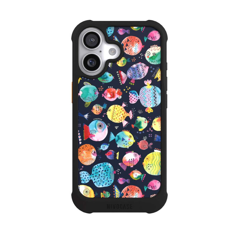 iPhone 17 NIVOmax Plage Puffer poissons Enfant Marine