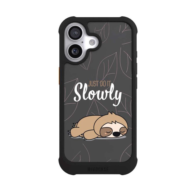 iPhone 17 NIVOmax Just Do It Slowly Sloth Grey