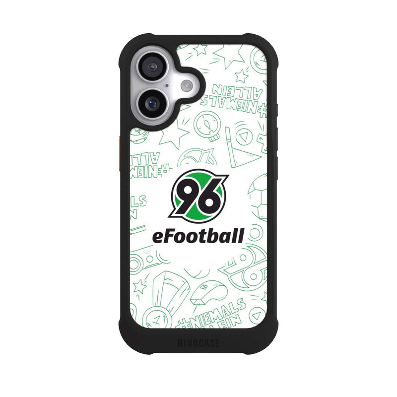 iPhone 17 NIVOmax Hannover 96 Football Pattern Design White