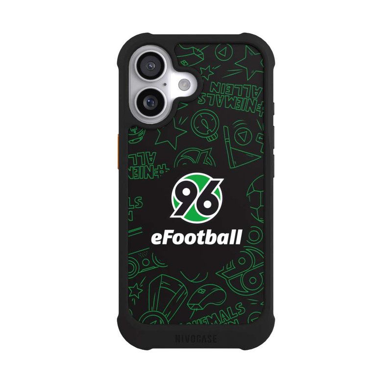iPhone 17 NIVOmax Hannover 96 Football Pattern Design Black