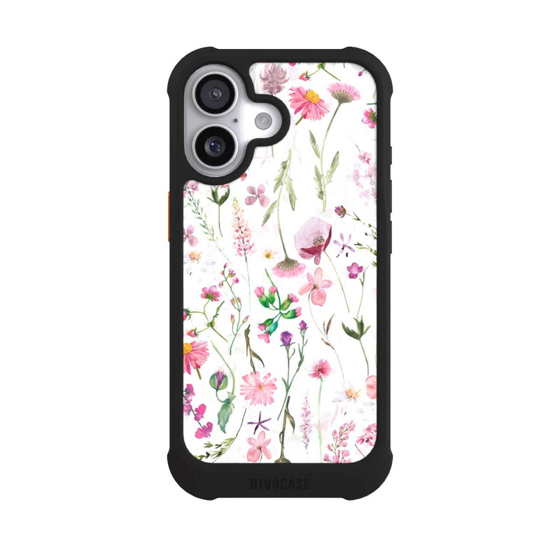 iPhone 17 NIVOmax Pink Flower Meadow
