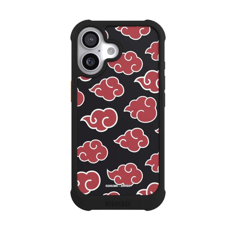 iPhone 17 NIVOmax Akatsuki Pattern Black Big