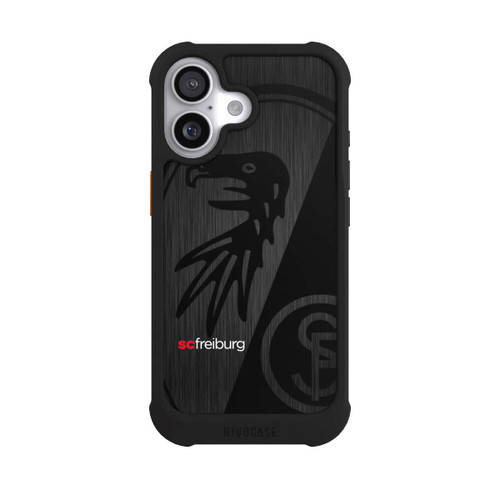  NIVOmax  Kratzen Metall Hintergrund mit dem Schriftzug  Vertikal SC Freiburg