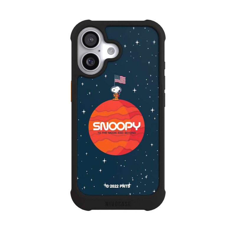iPhone 17 NIVOmax Snoopy Weltraumreisender Orange