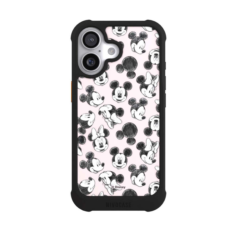 iPhone 17 NIVOmax Minnie & Mickey Viele Gesichter Pink