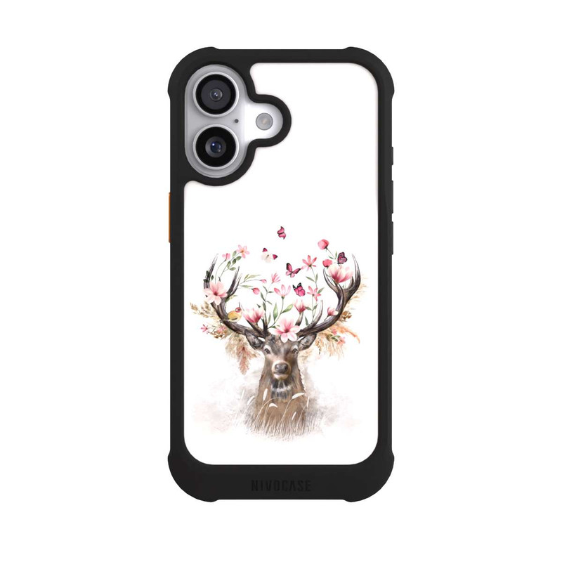 iPhone 17 NIVOmax Hirsch Blumen Geweih