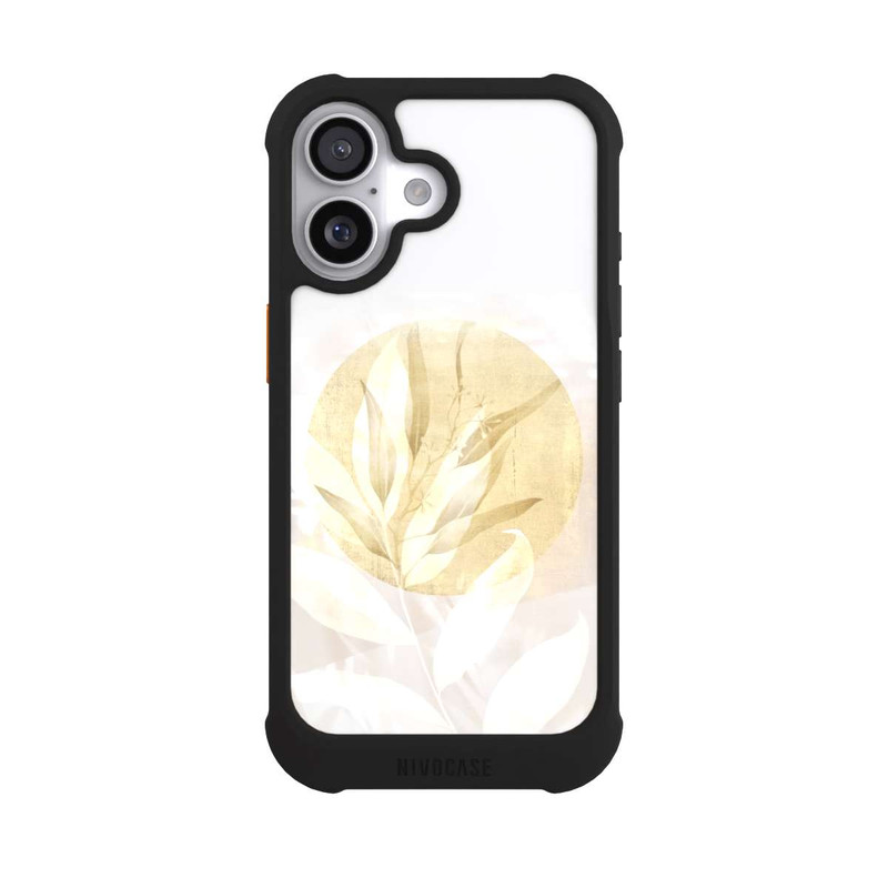 iPhone 17 NIVOmax Boho Gold Blumen Kunst