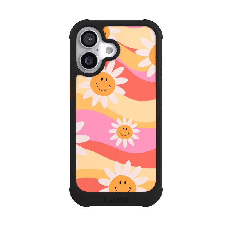iPhone 17 NIVOmax Retro Smiles Orange Colorful