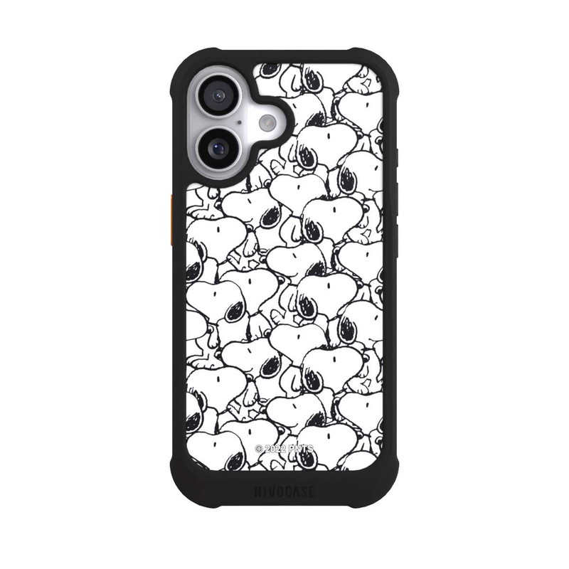 iPhone 17 NIVOmax Snoopy Pattern Noir & Blanc