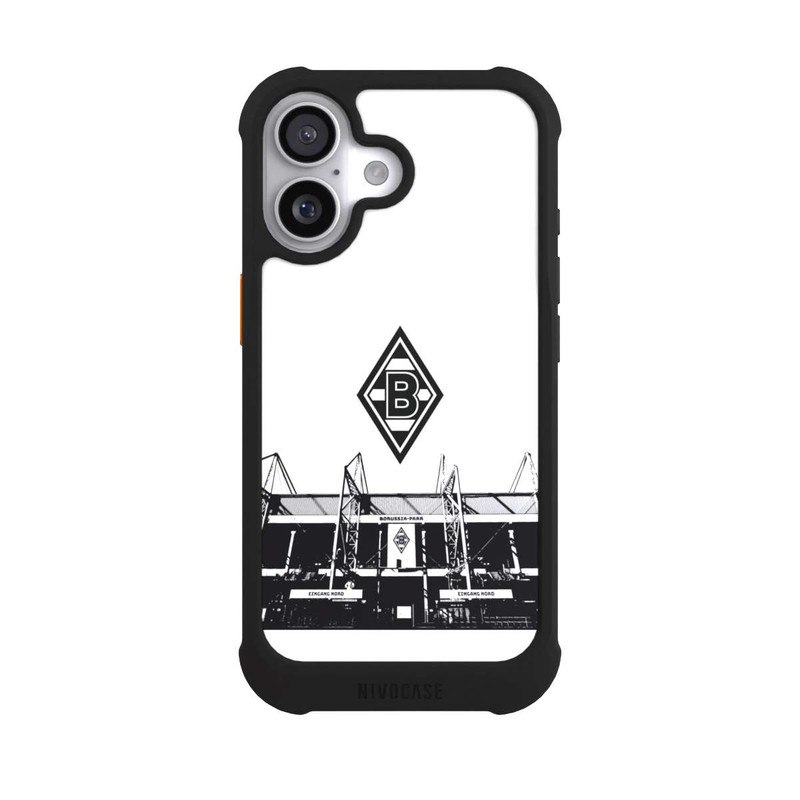 iPhone 17 NIVOmax Borussia-Park Schwarz und Weiß