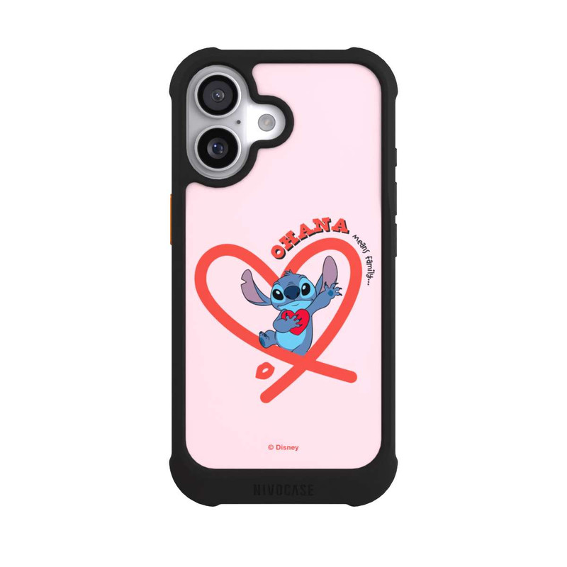 iPhone 17 NIVOmax Stitch Ohana Rosa Herz