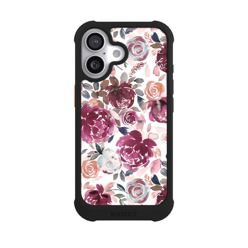 iPhone 17 NIVOmax Pivoines et roses d'automne Rose