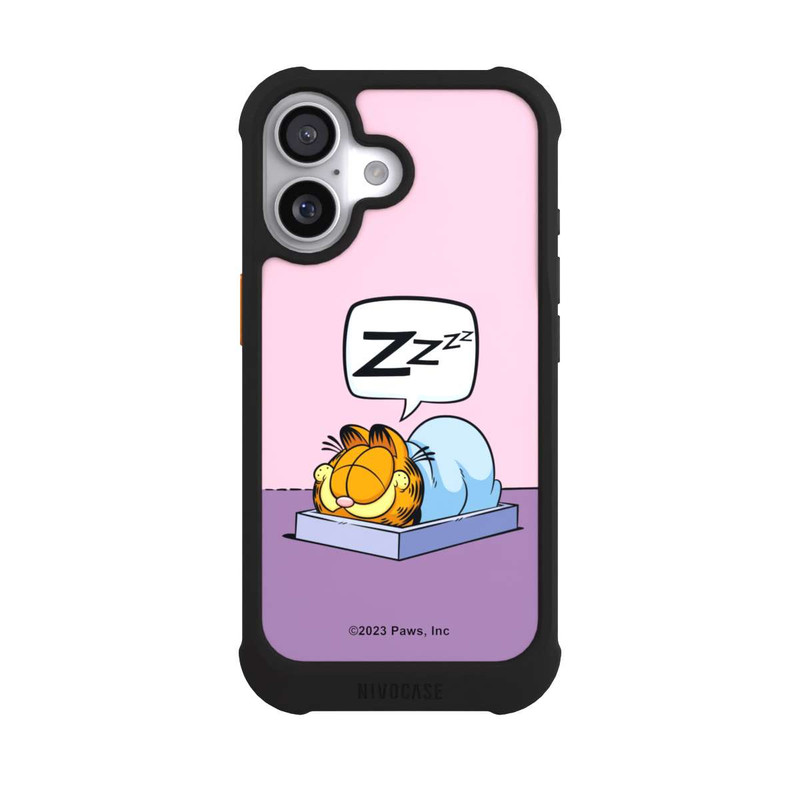 iPhone 17 NIVOmax Garfield Attaque de sieste rose