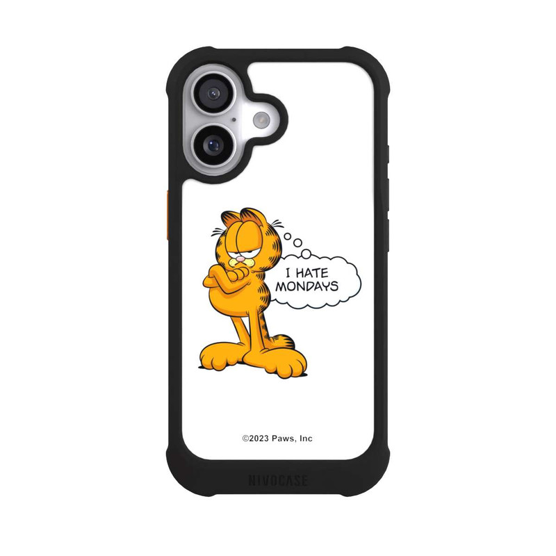 iPhone 17 NIVOmax Garfield I Hate Mondays Weiß