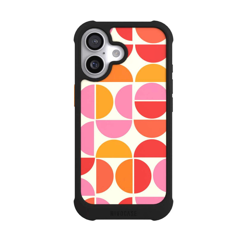 iPhone 17 NIVOmax Motif Tendance Rétro Orange
