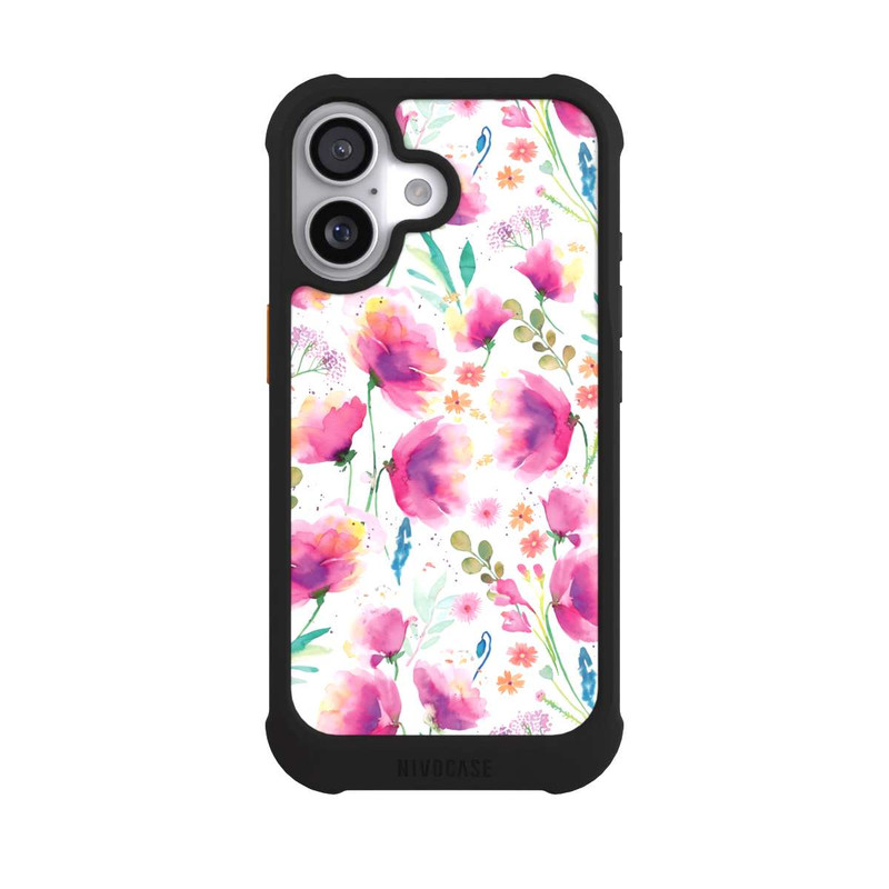 iPhone 17 NIVOmax Watercolor Abstract Poppies