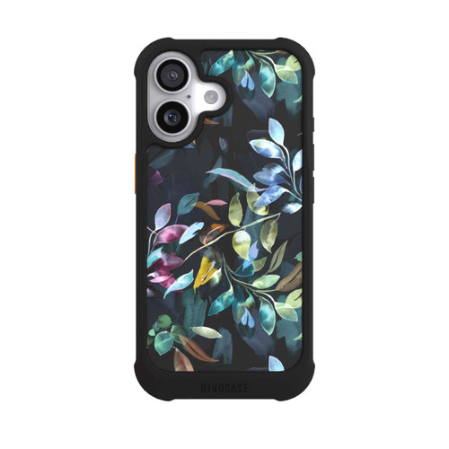 Apple iPhone 17 NIVOmax Watercolor Mystic Leaves Black