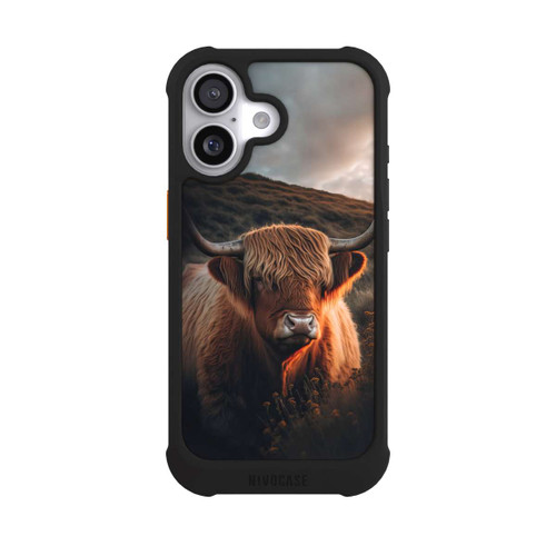 Apple iPhone 17 NIVOmax Vache Highland avec de grandes cornes avec IA