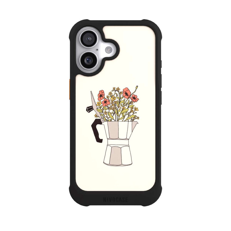 iPhone 17 NIVOmax Fleurs Moka