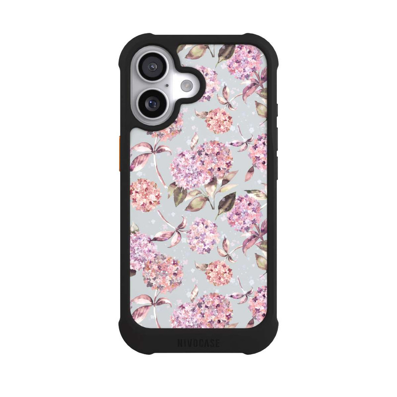 iPhone 17 NIVOmax Pastel Magic Hydrangea Floral Watercolor Pink