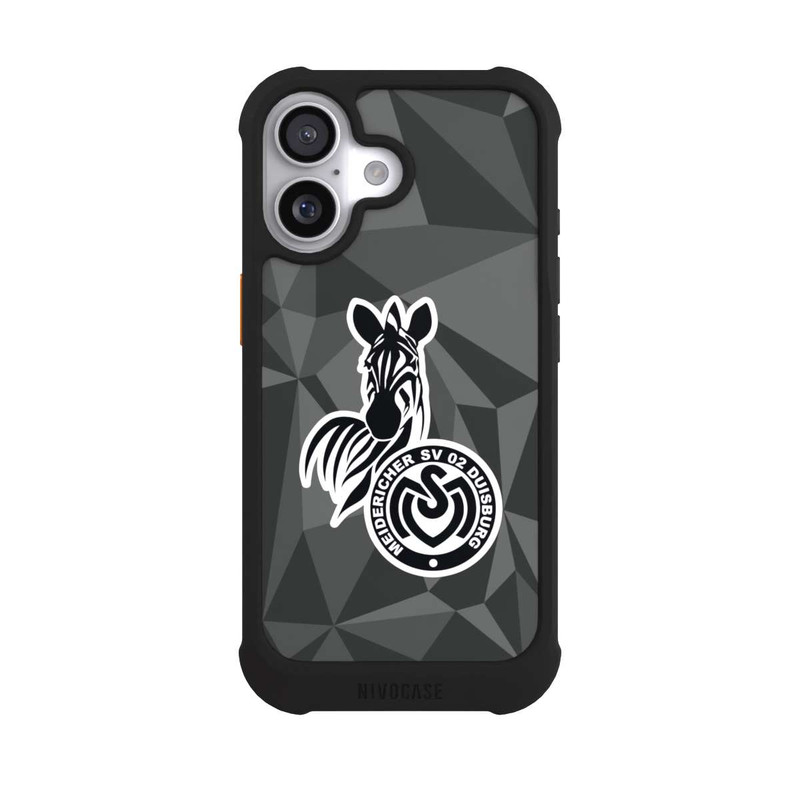 iPhone 17 NIVOmax MSV Duisburg Polygon Muster