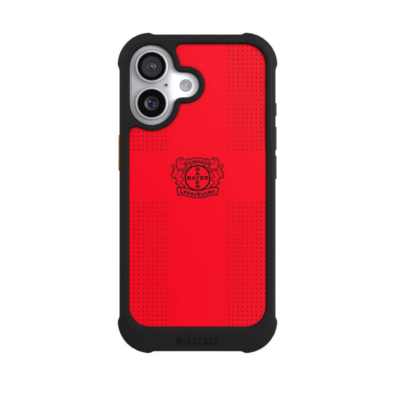 iPhone 17 NIVOmax Logo Schwarz auf Rot