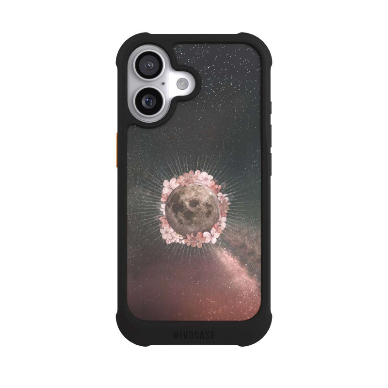 iPhone 17 NIVOmax Blumen und Mondlicht
