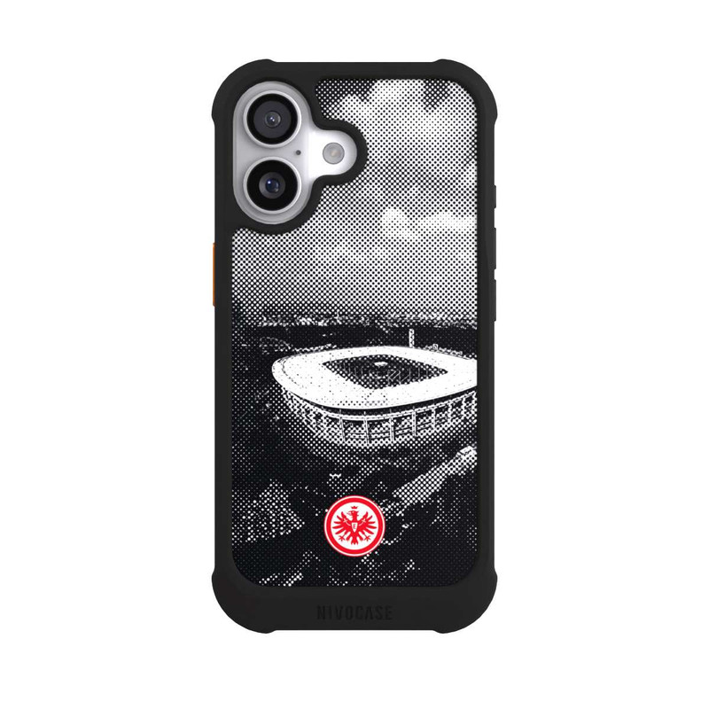 iPhone 17 NIVOmax SGE Stadion Schwarz Weiß