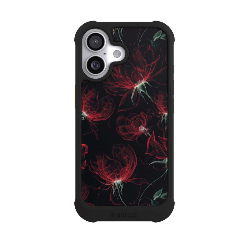 iPhone 17 NIVOmax Tapete mit roten Blumen