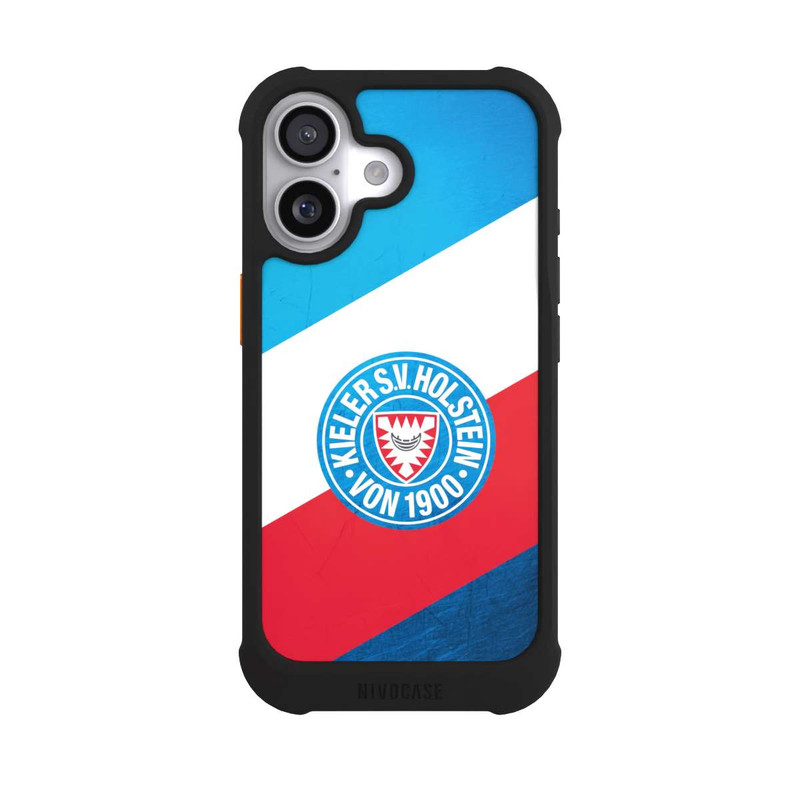 iPhone 17 NIVOmax Holstein Kiel Logo Streifen Scratch