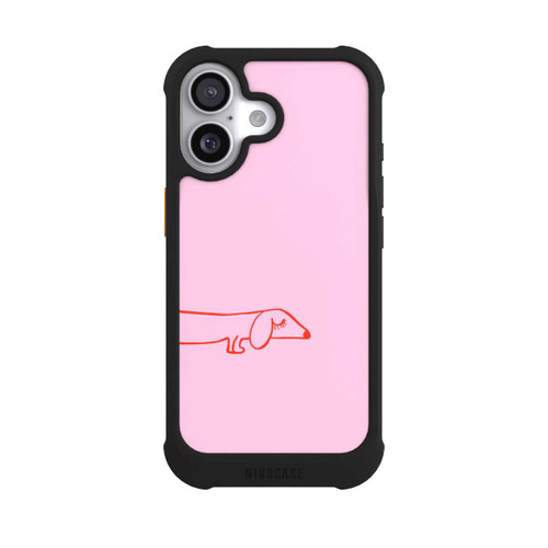 Apple iPhone 17 NIVOmax Dachshund Illustration Pink