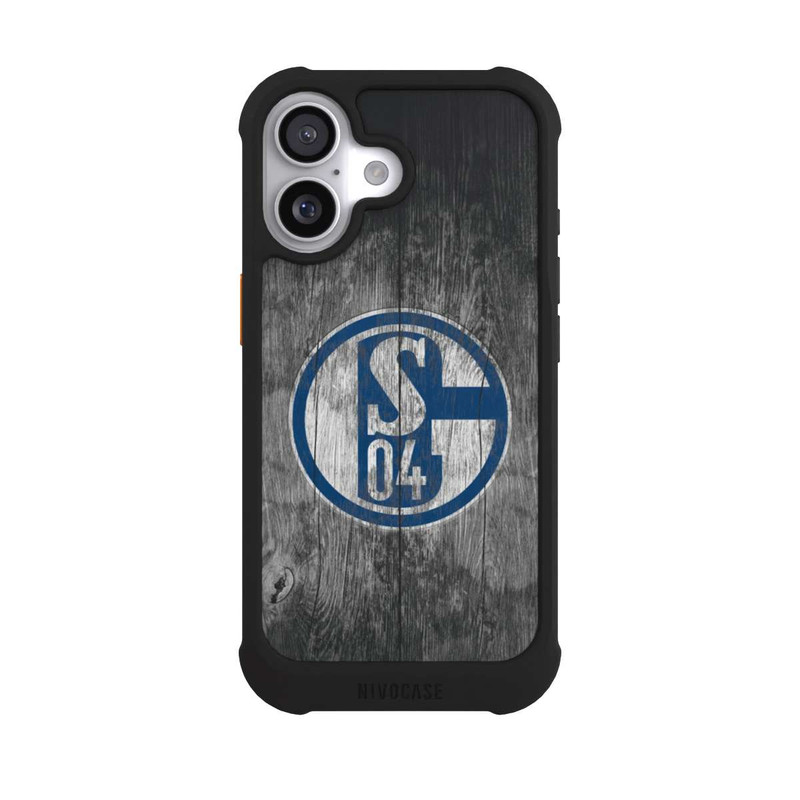 iPhone 17 NIVOmax Schalke 04 Holz Look