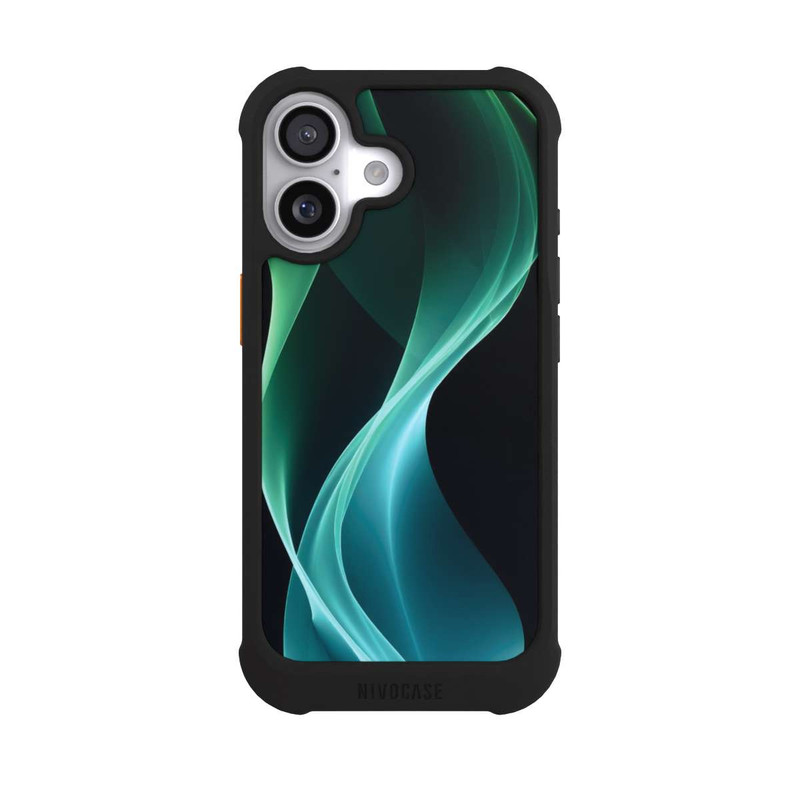 iPhone 17 NIVOmax Grüner Hintergrund modern