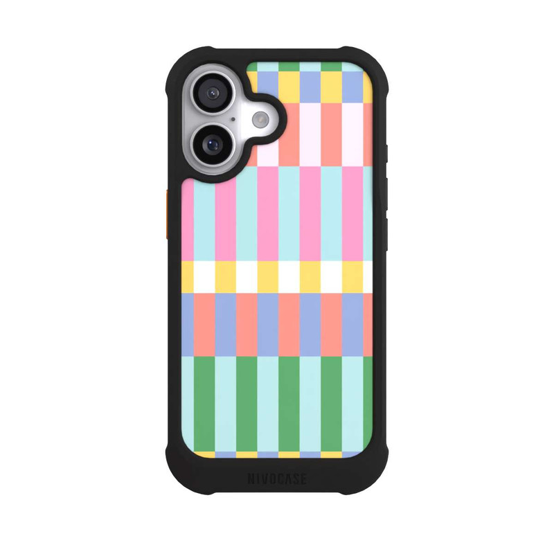 iPhone 17 NIVOmax Checked Theme Pastel