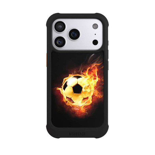 Apple iPhone 17 Pro NIVOmax Fußball in Flammen