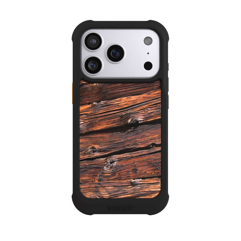iPhone 17 Pro NIVOmax Verwitterte Holzplanken