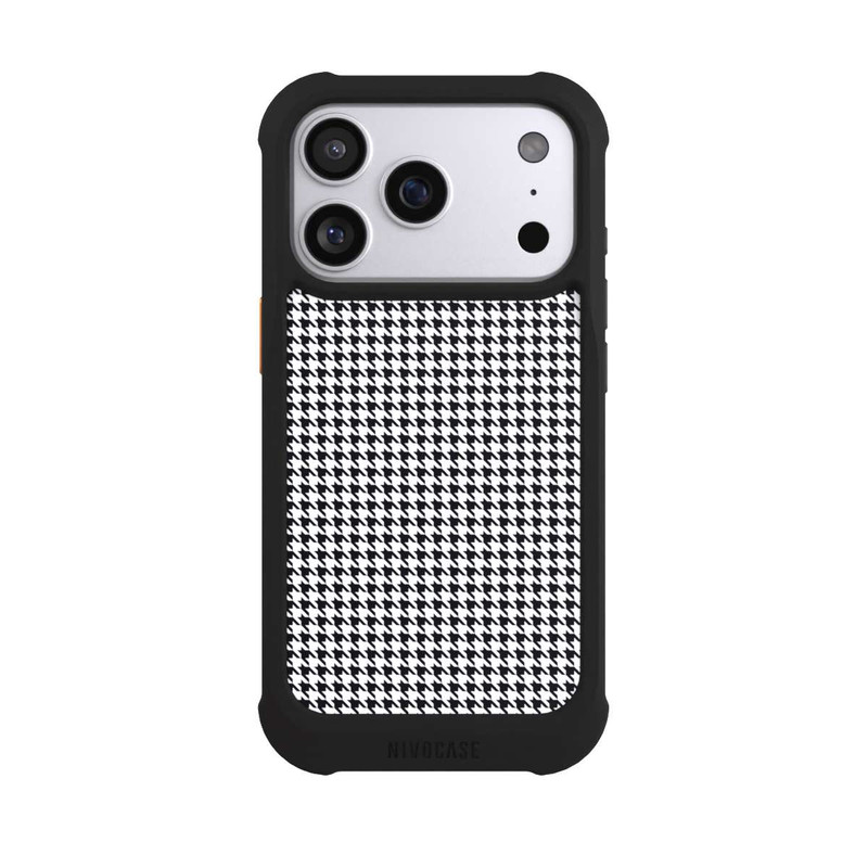 iPhone 17 Pro NIVOmax Hahnentritt Schwarz Weiß