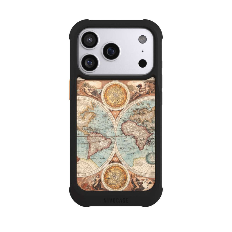 iPhone 17 Pro NIVOmax Vintage Weltkarte