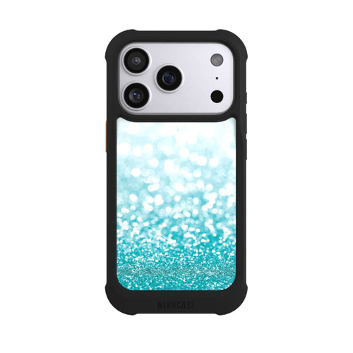 Apple iPhone 17 Pro NIVOmax Pluie de Paillettes Pétroles Look