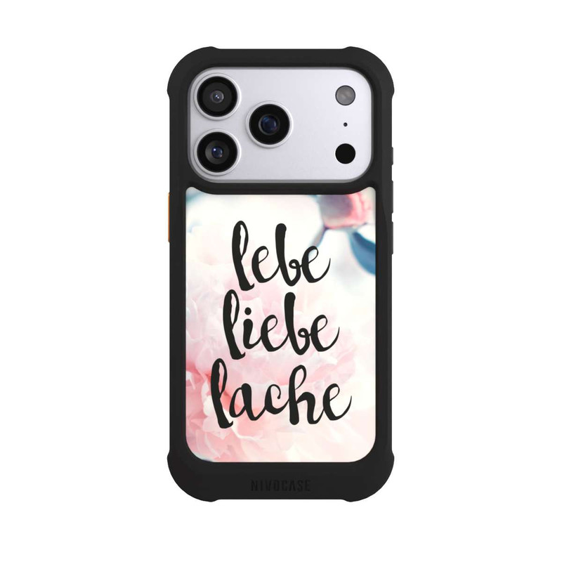 iPhone 17 Pro NIVOmax Lebe Liebe Lache - Roses