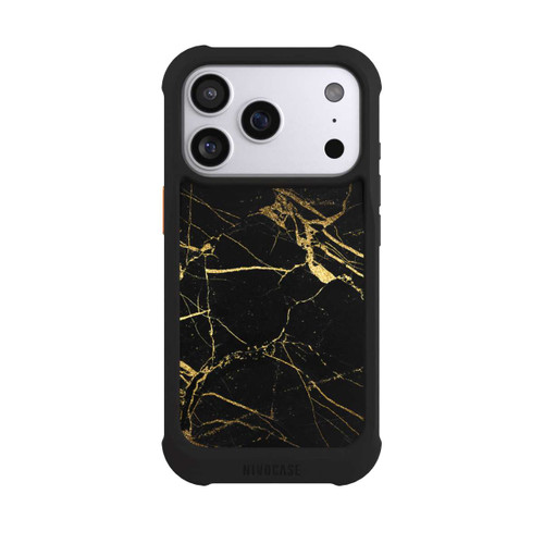 Apple iPhone 17 Pro NIVOmax Marbre Noir et Or