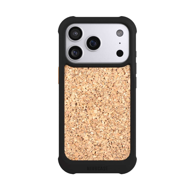 iPhone 17 Pro NIVOmax Kork Holzlook