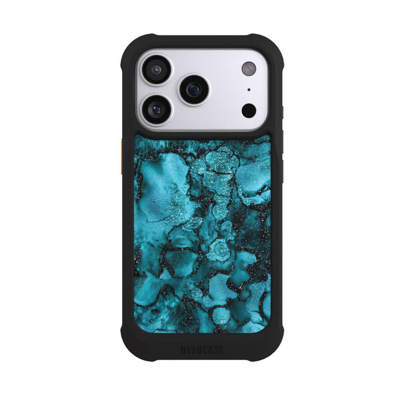 iPhone 17 Pro NIVOmax  Blauer Glitzerlook