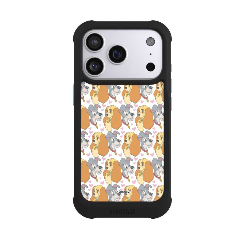 iPhone 17 Pro NIVOmax Susi und Strolch Muster Herzen
