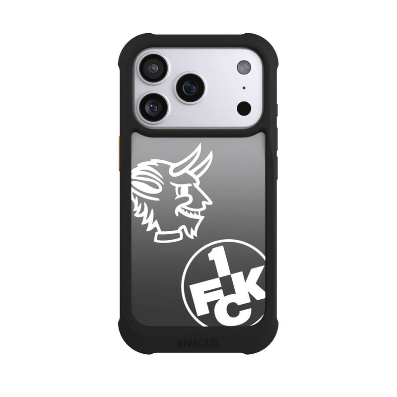 iPhone 17 Pro NIVOmax Teufelskopf FCK auf Schwarz