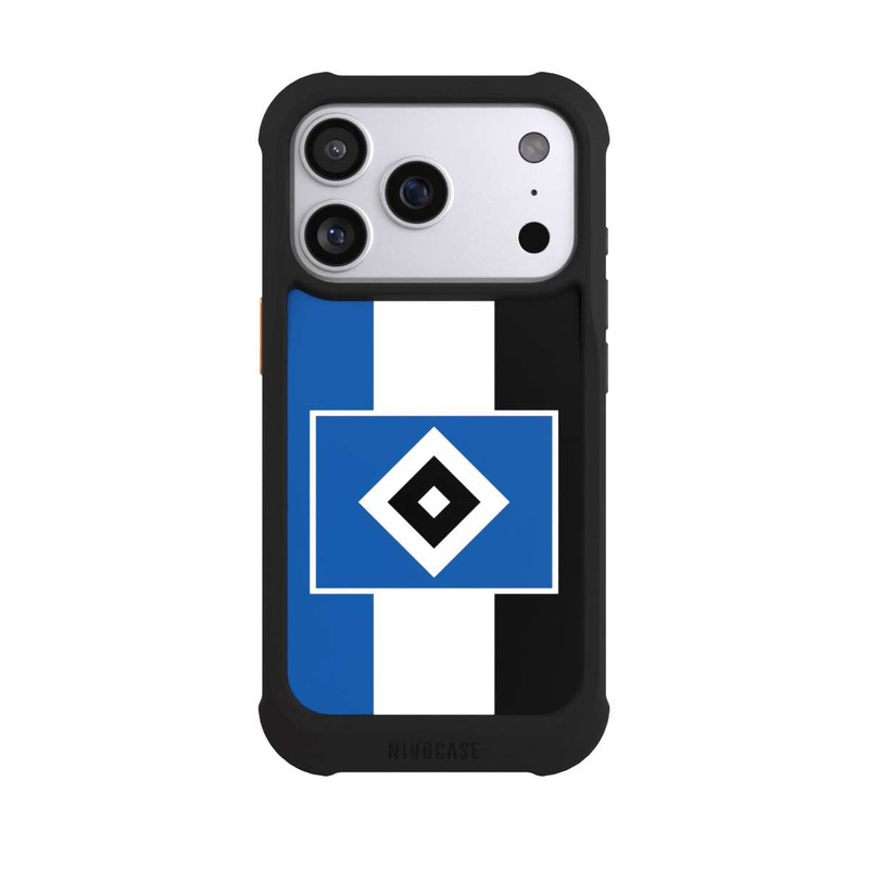 iPhone 17 Pro NIVOmax HSV Streifen - Blau-Weiß-Schwarz
