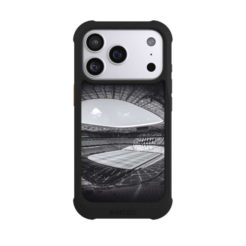 iPhone 17 Pro NIVOmax Stadion FC Bayern - Black White